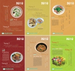 Lịch treo tường về ẩm thực