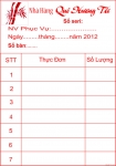 Hóa đơn nhà hàng